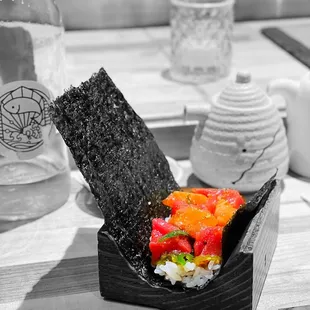 Poke handroll @whaevaeats