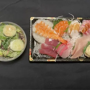 Chirashi dinner (really sashimi with a small rice side)