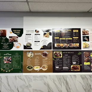 New menu display