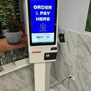 Snazzy new ordering station