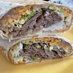 1 lb BURRITO and a soda.!