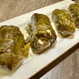 Dolmades (stuffed grape leaves)