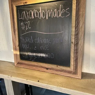 Sign board of special