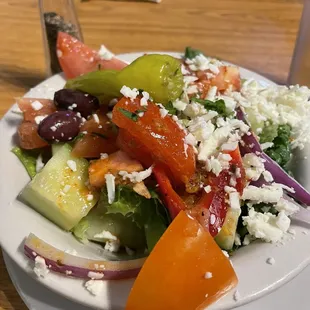 Greek Lettuce salad, yummy!