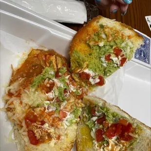 a close up of a plate of food