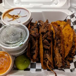 a tray of food
