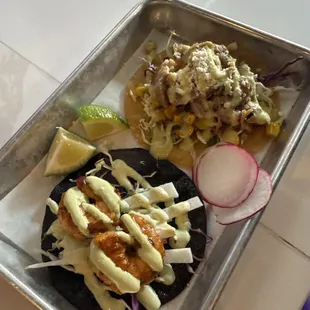 Shrimp &amp; carnitas