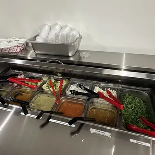 Salsa &amp; fixings bar