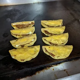 a grid of tortillas