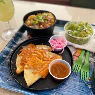 Birria quesadilla at Happy Hour