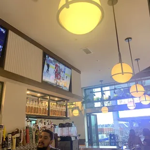 Lower bar and street view