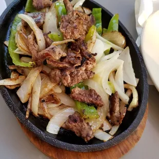 Beef fajitas!