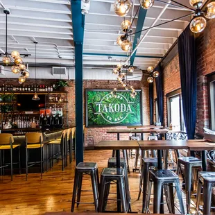 the interior of the restaurant