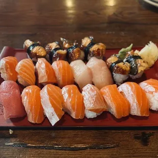 sushi, sashimi, sushi and sashimi, food