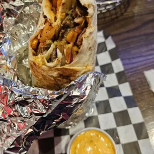 Bulgogi Asada Burrito with Yuzo Elote