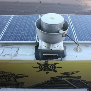a photo of a solar panel on top of a box