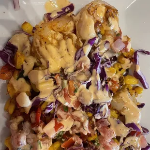 Shrimp Tacos minus tortilla