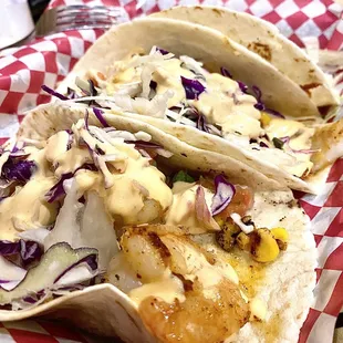 Shrimp Taco Fish Taco Supreme Steak Taco