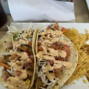 Fish tacos. Delicious!!