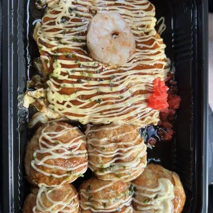 a variety of food items