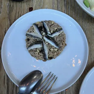 Anchovy Rice Pilaf
