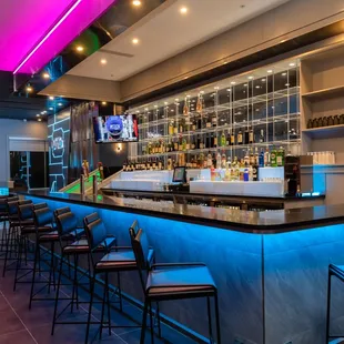 the bar and seating