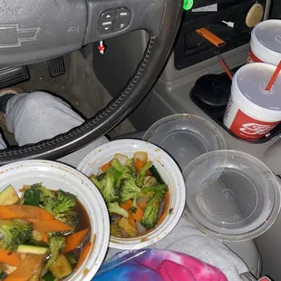 Charges 14 dollars for barely any veggies.