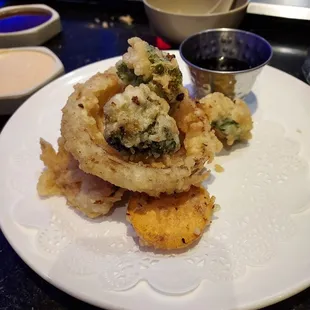 Vegetable tempura appetizer