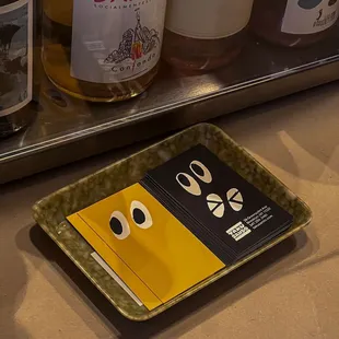 a plate with a face on it