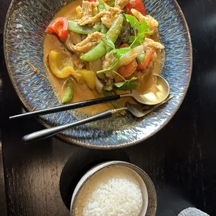 Lunch chicken curry