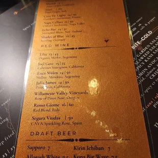 Drink menu pt.3