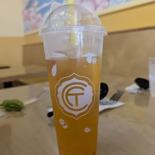 Fruit bowl green tea