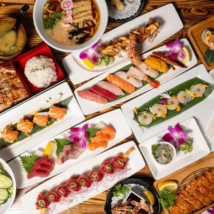 food, sashimi, sushi and sashimi, sushi