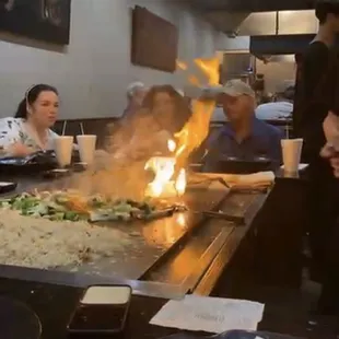 Chef cooking