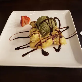 Banana Fritters with Ice Cream
