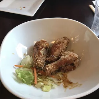 Japanese-style Deep Fried Wings with Soy Glazed Pepper