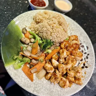 Chicken and shrimp combo hibachi - a favorite