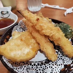 Shrimp tempura appetizers