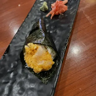 5. Spicy Salmon Hand Roll