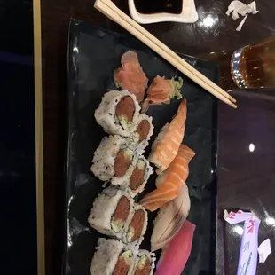 sushi and sashimi, food, sashimi, sushi