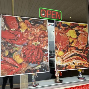 Sign in the lobby and the food actually looks like that when it's served!