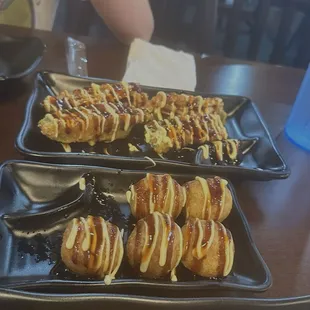 Octopus ball and crab jalapeño