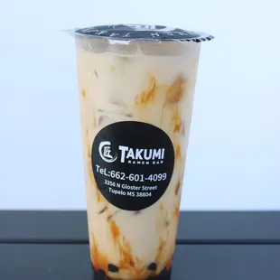 Brown sugar boba tea