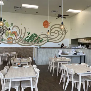 the interior of a restaurant