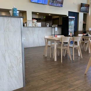 the interior of a restaurant