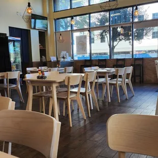 the interior of a restaurant