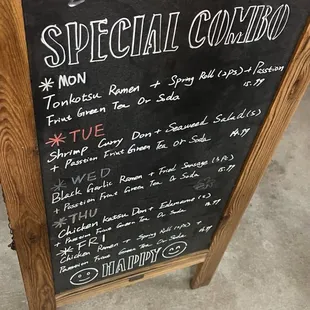 Weekday Specials
