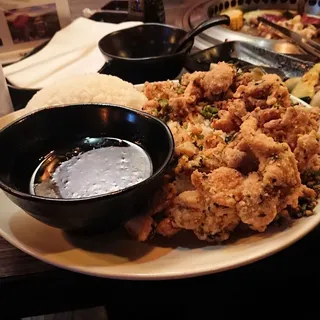 Tokyo Street-style Chicken Donburi(spicy sauce)