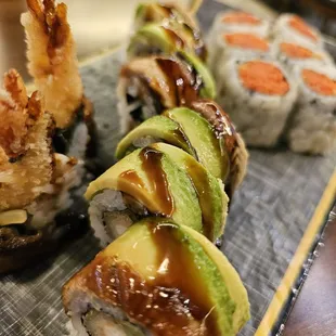 sushi and sashimi, sushi, sashimi, food