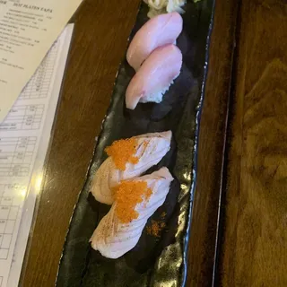 Salmon Nigiri with Tobiko
